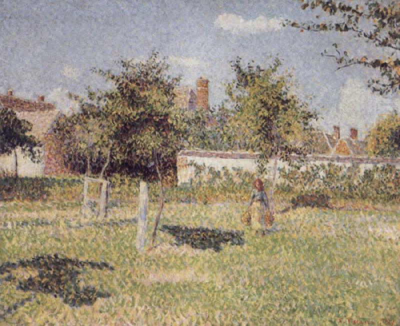 Woman in a field, Camille Pissarro